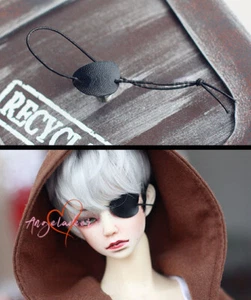 Dollmore 1/6 1/4 1/3&Uncle BJD PU Leather Patch Monocular Eye Mask Eyewear Black - Picture 1 of 2