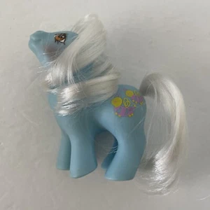 Vintage G1 My Little Pony Pretty Pal Baby Stripes Api Blu - Danneggiato - Foto 1 di 3