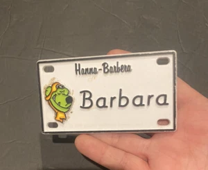 2 HANNA BARBERA 1972 MINIATURE LICENSE PLATES MUTLEY AND SCOOBY DOO  SOUVENIRS - Picture 1 of 3