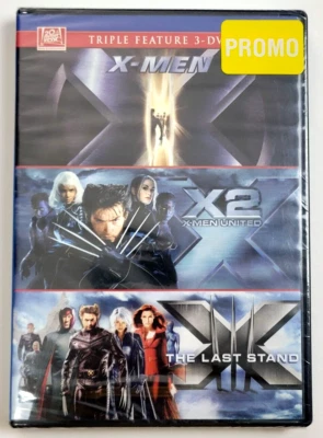 X-Men, X2 X-Men United, X-Men The Last Stand TRIPLE FEATURE PROMO DVD MOVIE NEW - Image 1 of 2