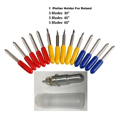 Blade Holder For Roland GCC  + 15 Free Blade  Cutting Plotter - Image 1 of 3