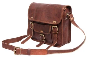 Bandolera de cuero real de 11" para iPad/pestaña Bolso de mano Bolsos de hombro - Imagen 1 de 4