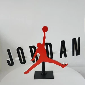 Michael Jordan Jumpman 3D gedrucktes Logo selbststehend oder mit Ständer. - Bild 1 von 6