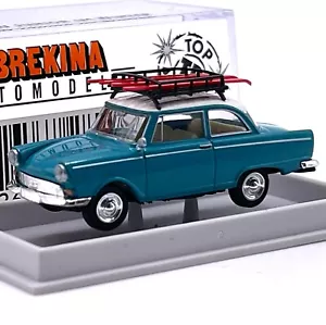 Brekina H0 28106 DKW Junior Sportcoupe in inverno Sky, IMBALLO ORIGINALE, 1:87, G1/16 - Foto 1 di 1