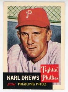 1991 Topps Baseball 1953 Archives #59 Karl Drews casi nuevo o mejor - Imagen 1 de 2
