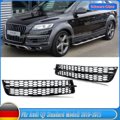 Parachoques estándar para Audi Q7 MK1 2010-15 faros antiniebla parrilla de nido de abeja parrilla - Imagen 1 de 4