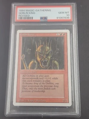 🔥🔥1994 MTG Magic Goblin King Revised Edition PSA 10 Mint Magic The Gathering  - Image 1 of 2