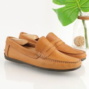 Florsheim Men's Jasper Penny Loafer Size 8 Tan Brown Leather Slip On Dress Shoe