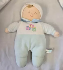 Russ Berrie Sweet Beginnings Tommy Soft Baby Doll Toy Rattle 9.5 Inch Plush 123 - Picture 1 of 5