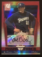 2002 Donruss Elite XAVIER NADY Passing the Torch Refractor Autograph /100 PADRES