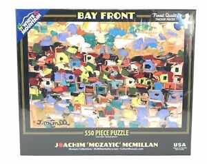 White Mountain Puzzle Bay Front Collage 550 Piece Jigsaw NEW