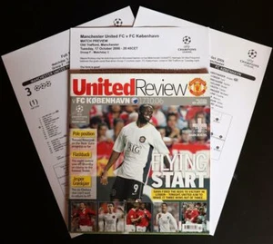 Manchester United FC V FC Kobenhavn Champions League Match Programme 17-10-2006 - Picture 1 of 3
