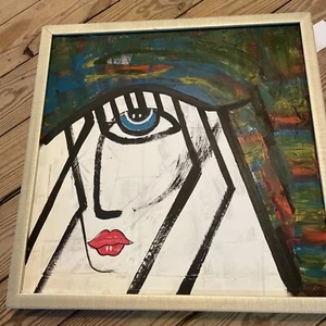 Oil On Board  Abstract  By  Well Listed Bucks  Co. P A. Artist Dennis Sakelson - Picture 1 of 13