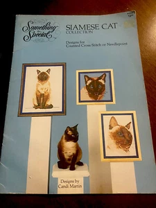Vintage 1981 Siamese Cat Collection Counted Cross Stitch Patterns Book - Picture 1 of 7