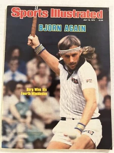 1979 Sports Illustrated WIMBLEDON Bjorn BORG No Label Wins 4th BJORN AGAIN N/Lab - Picture 1 of 2