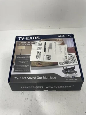 TV Ears Wireless Black Version 5.0 Item #11641 Voice Clarifying Listening  - Image 1 of 4