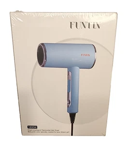 Hair Dryer Blow Dryer with Diffuser Brush Comb 1800W Funtin Tiffuny Blue - Picture 1 of 4