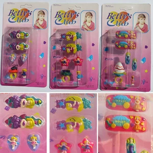 Wie Mini Polly Pocket Ballerina Jewellery Set hair clips Earrings Haarspangen - Bild 1 von 6
