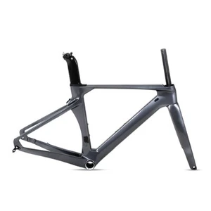 700*28C Carbon Fiber Road Bike Frameset Thru Axle Disc Brake Inner Cables Frame - Picture 1 of 31