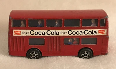 Corgi Juniors Daimler Fleetline London Double-Decker Coke-Cola Bus (Red 1:64) #3 - Image 1 of 4