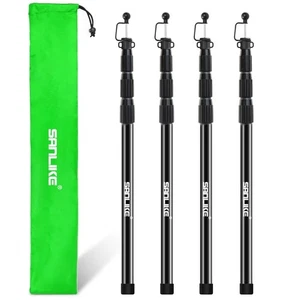 Tent Poles for Tarp, 8.2' Fiberglass Tarp Poles Set of 4, Tent Poles Replacem... - Picture 1 of 7