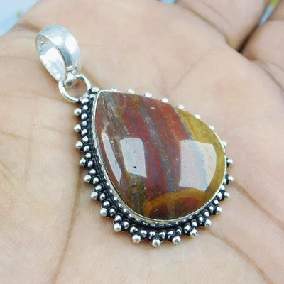 Ciondolo regalo fatto a mano in argento sterling 925 pietra preziosa... - Immagine 1 di 4