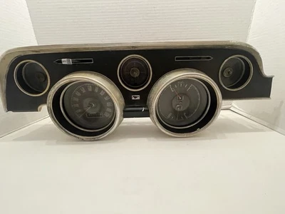 Cuadro de panel de calibre de tablero original Ford Mustang 1967-1968, sin probar Foto 1 de 4