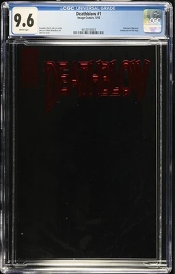 Deathblow 1, Jim Lee,  Emboss red foil logo, flip cover, CGC 9.6 Near Mint PLUS - Image 1 of 2