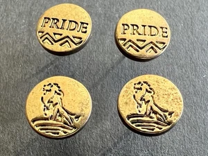 Vtg. Disney Lion King Pride Jewelry Collection Pierced Earring Studs Gold Tone - Picture 1 of 2