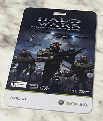 Insignia de cordón promocional de empleado minorista Halo Wars GameStop Xbox360 Microsoft Foto 1 de 4