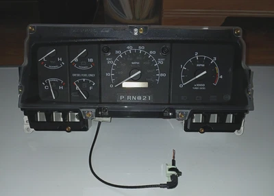 1996 Ford F250 F350 7.3 Power stroke Diesel Instrument Gauge Cluster 194K Miles Foto 1 de 4