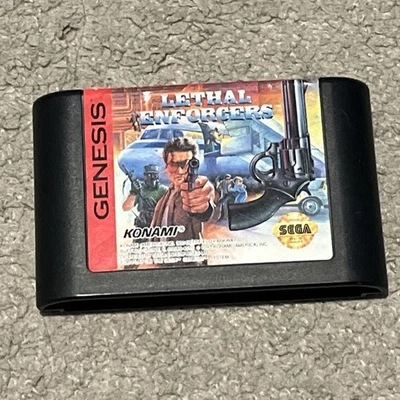 Lethal Enforcers (Sega Genesis, 1993) Cart Only Tested - Image 1 of 4
