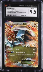 CGC 9.5 MINT + White Kyurem EX 96/135 Plasma Storm Sheen Holo Rare 2012 Pokémon - Picture 1 of 2
