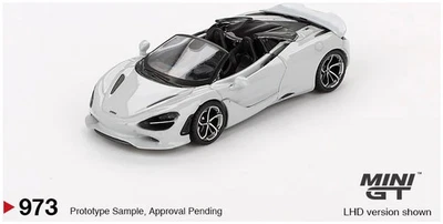 Mini GT MGT00973LHD McLaren 750S Spider Cirrus Grey Die Cast 1/64 - Immagine 1 di 3