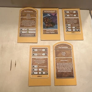 Dungeons & Dragons ADVENTURE BEGINS Game, Replacement 5 x YELLOW HERO TILES - Picture 1 of 5
