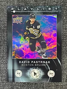 David Pastrnak 2024-25 Upper Deck Series 2 Playlist #PL-3 Boston Bruins - Picture 1 of 2