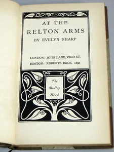 AT THE RELTON ARMS - Evelyn Sharp (1895 1st Ed) AUBREY BEARDSLEY Design Keynote - Bild 1 von 8