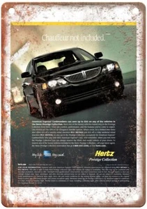 Letrero de metal vintage Lincoln LS (2006 anuncio automático) aspecto retro A4725 - Imagen 1 de 2