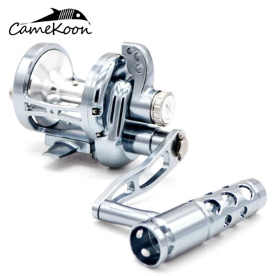 CAMEKOON Trolling Reel 66LB Lever Drag Conventional Baitcasting Offshore Fishing - Image 1 of 4