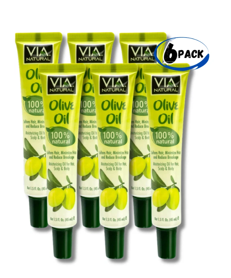 Aceite de Oliva Hidratante VIA NATURAL 1,5 OZ - 6 Tubos (Envío Gratis) Foto 1 de 1