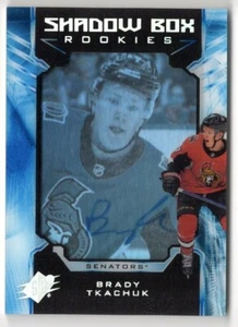 2018-19 SPx Rookie Shadow Box Rookie Autograph Auto #32 Brady Tkachuk 73/98 - Picture 1 of 2
