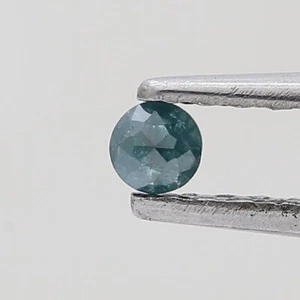Blue Round Cut Diamond 0.12ct Round Portuguese Cut Diamond Natural Diamond - Picture 1 of 12