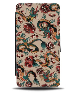 Estuche tipo billetera abatible con diseño de tatuaje de dragón tatuajes dragones tatuador artista N453 - Imagen 1 de 3