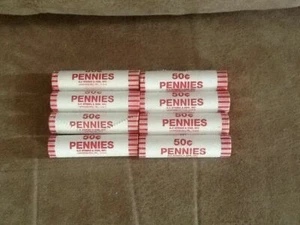 8 Unc. Rolls 2009 Penny P&D Full Set Lincoln Cent Bicentennial LP1, LP2, LP3 LP4 - Picture 1 of 3