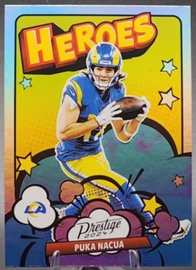 2024 Panini Prestige Puka Nacua Heroes #6 Los Angeles Rams - Foto 1 di 2