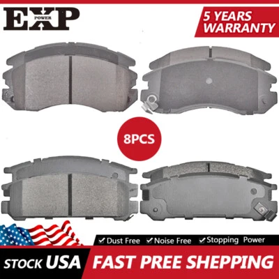 Front & Rear Ceramic Brake Pad for 1993 - 1996 SUBARU IMPREZA 1990 - 1996 LEGACY - Image 1 of 4