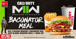 CoD Modern Warfare 2 Hungry Jack's/Burger King Operator Skin + 1h 2XP Code