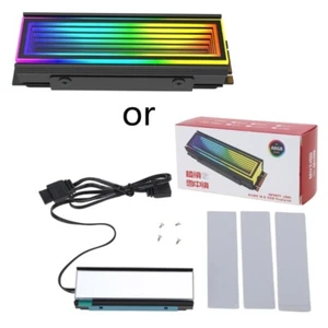 M.2 SSD Heatsink SSD Heat sink Cooler SSD Radiator ARGB Radiator Accessory - Photo 1/9