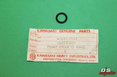 Junta tórica de engranajes bomba de aceite Kawasaki A1 A1SS A7 A7SS 16092-001 NOS Foto 1 de 3