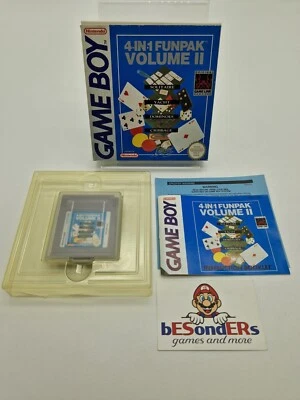 4 in 1 Funpak Volume II 2 - Nintendo Gameboy - PAL - OVP - Solitaire - Domino - Bild 1 von 4